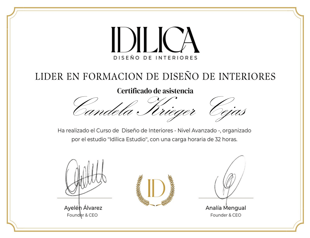 Certificado de Diseño de Interiores II